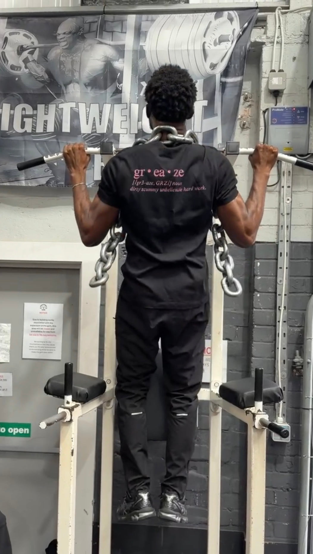 Greaze Definition Black Tee (Pink)