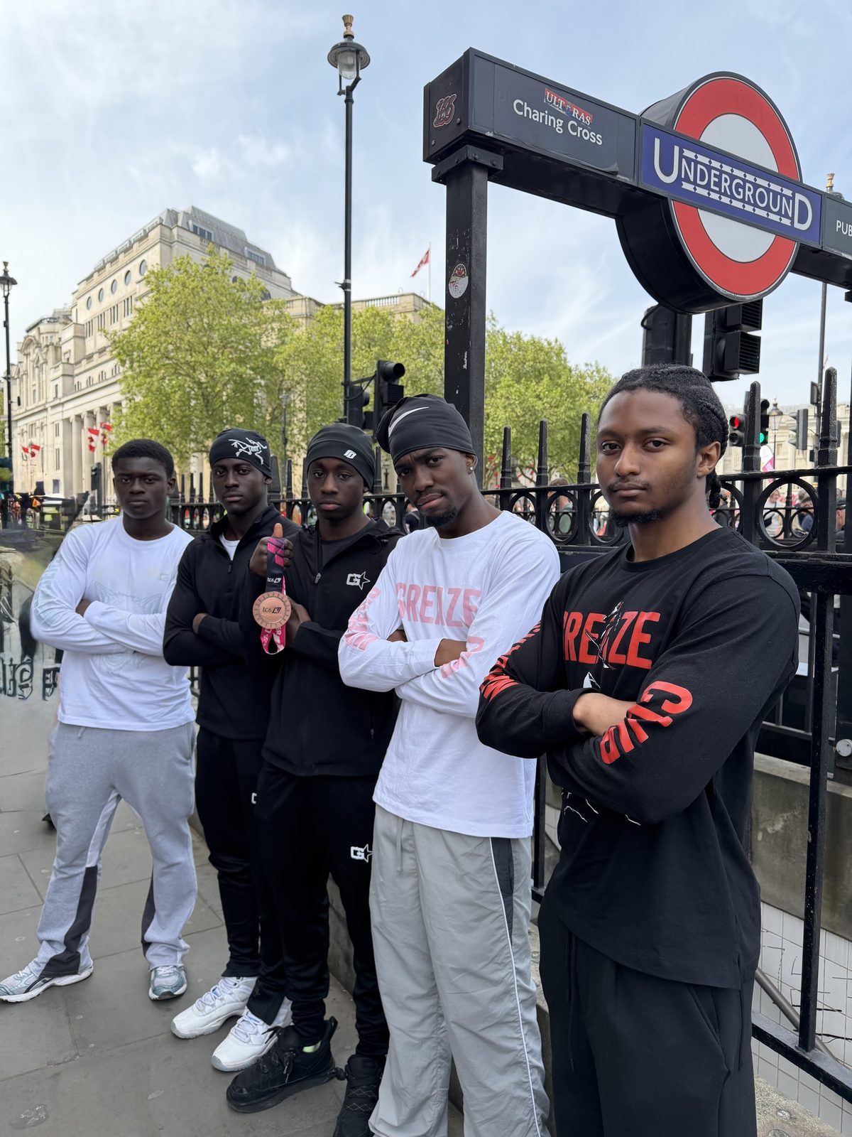 Greaze crew outdoors